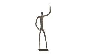 Abstract Waving Figure Sculpture