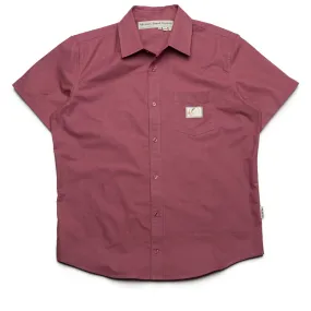 Advisory Board Crystals Short Sleeve Oxford Shirt - Mauve