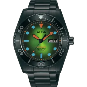 Alba Sports Automatic Green Dial Mens Watch AL4285X