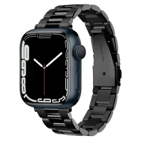 Apple Watch (38/40/SE/41MM) Spigen Modern Fit Band - Rustfri Stål Rem inkl. Stifter - Sort