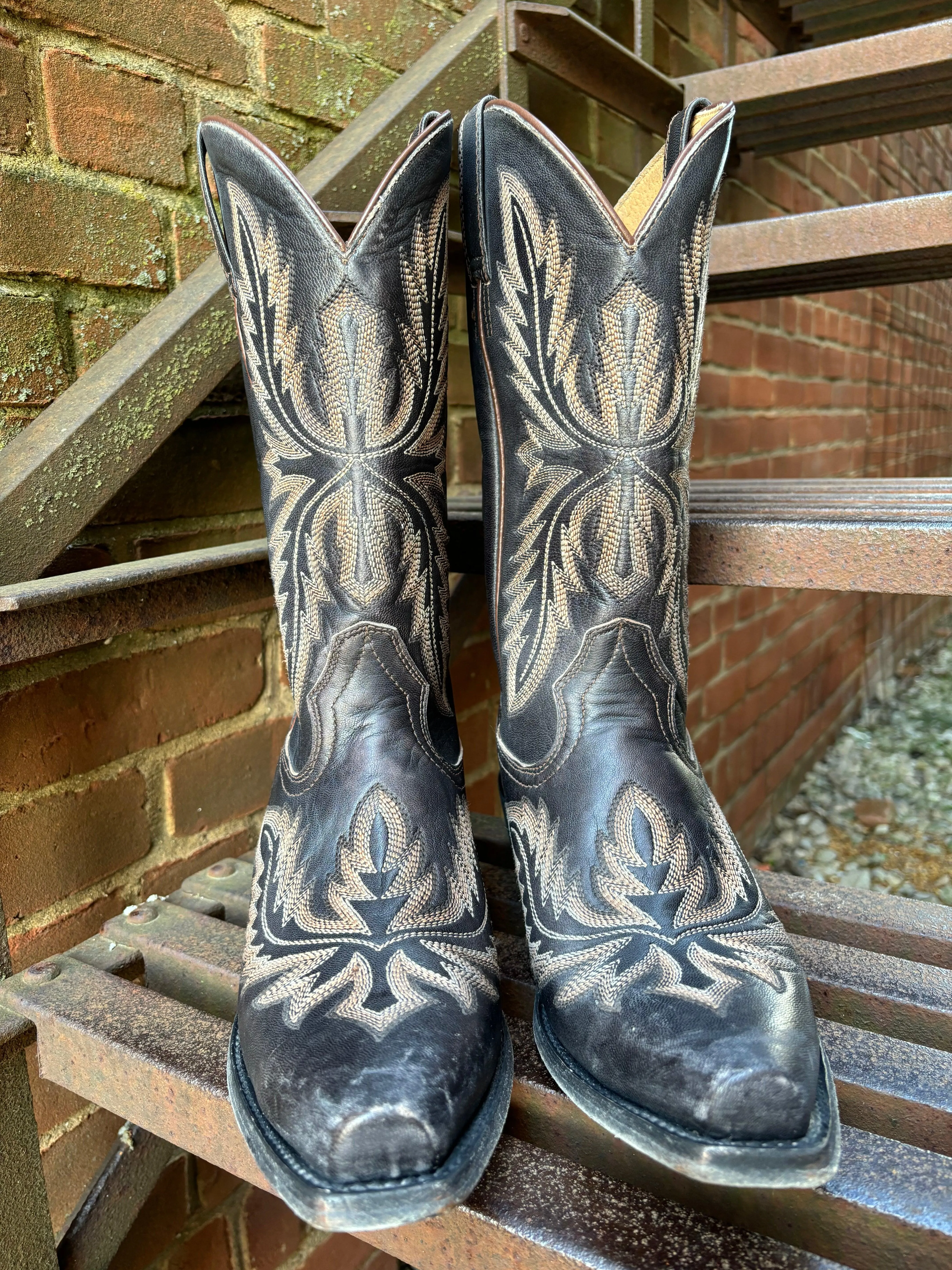 Ariat Men's Old West Black Ryman X Toe Cowboy Boots 10051046