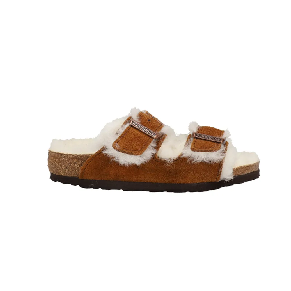 Arizona Shearling Suede Leather Footbed Sandals (Little Kid/Big Kid)