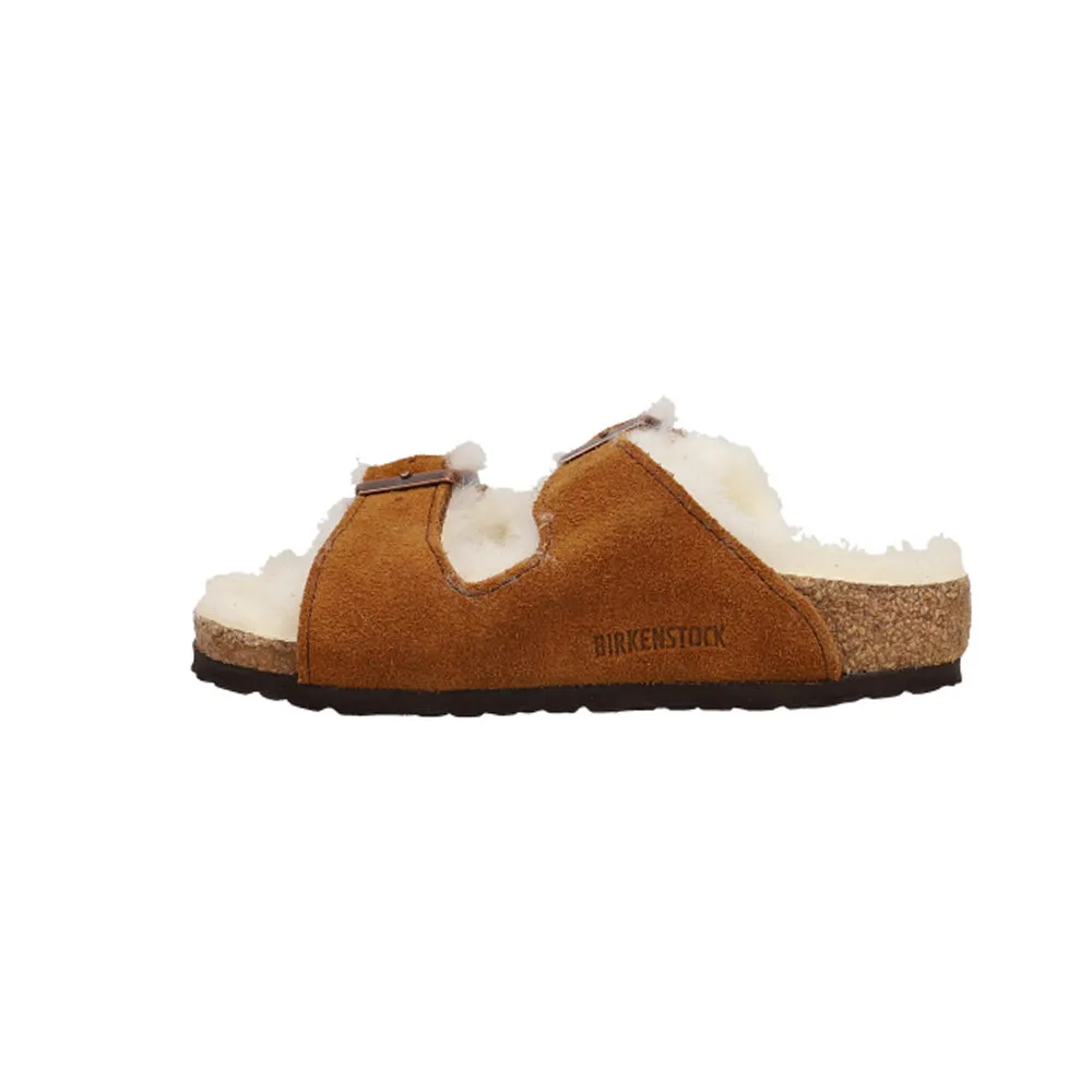 Arizona Shearling Suede Leather Footbed Sandals (Little Kid/Big Kid)