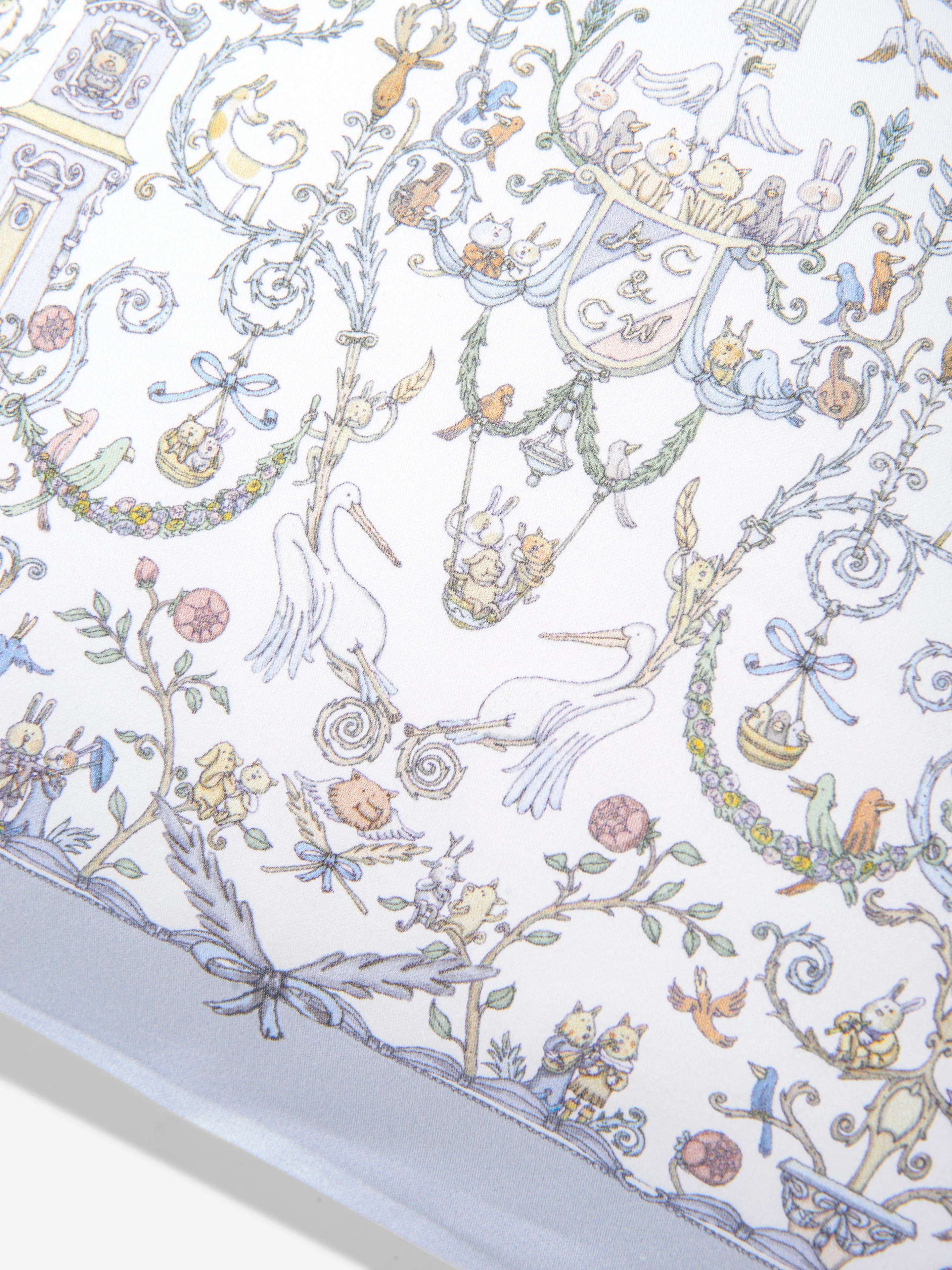 Atelier Choux Baby Boys Satin Toile De Jouy Atelier Choux & Caitlin Wilson Cushion Cover in Blue