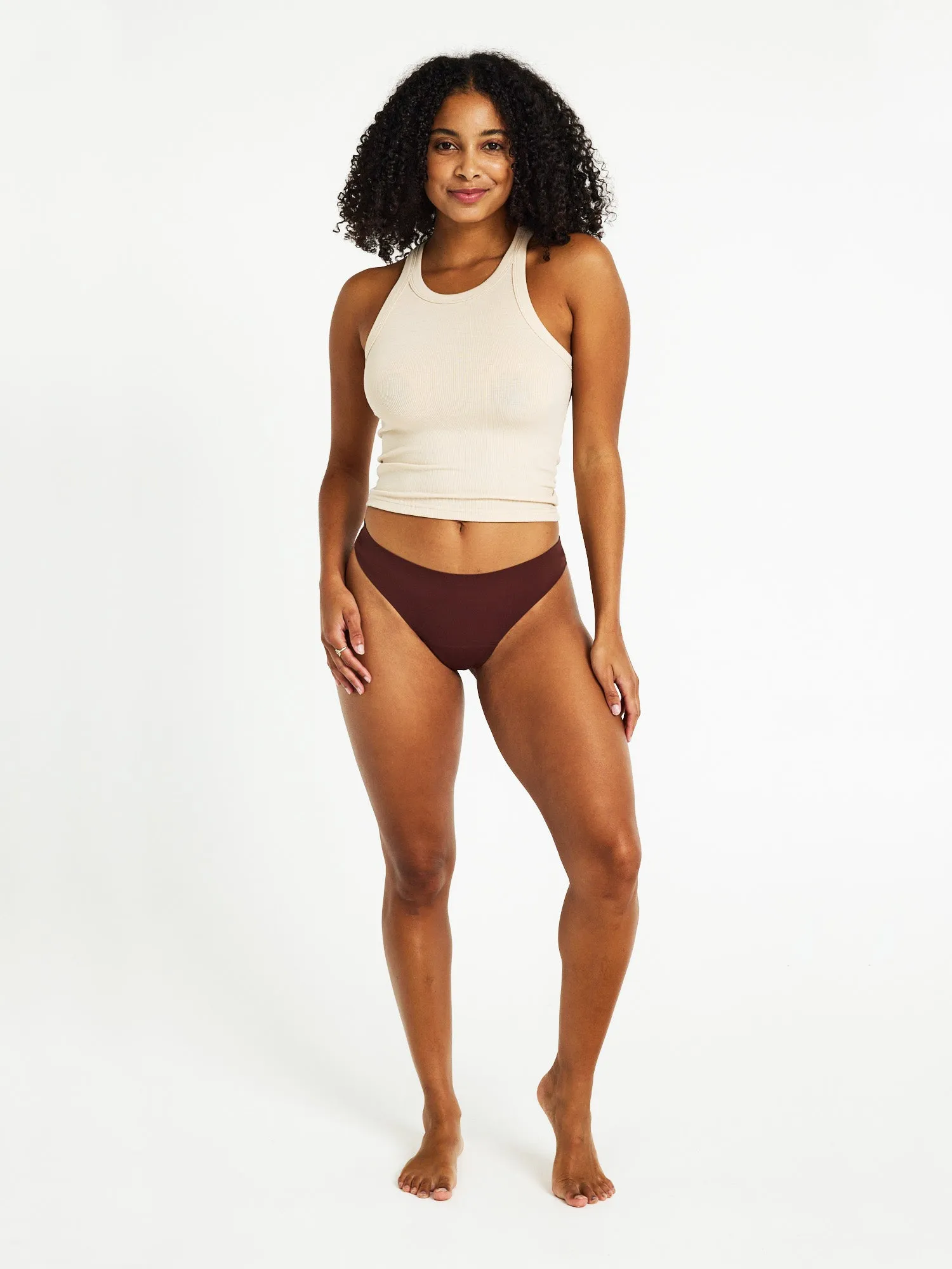 Au Naturel Seamfree Thong Light-Moderate Cocao