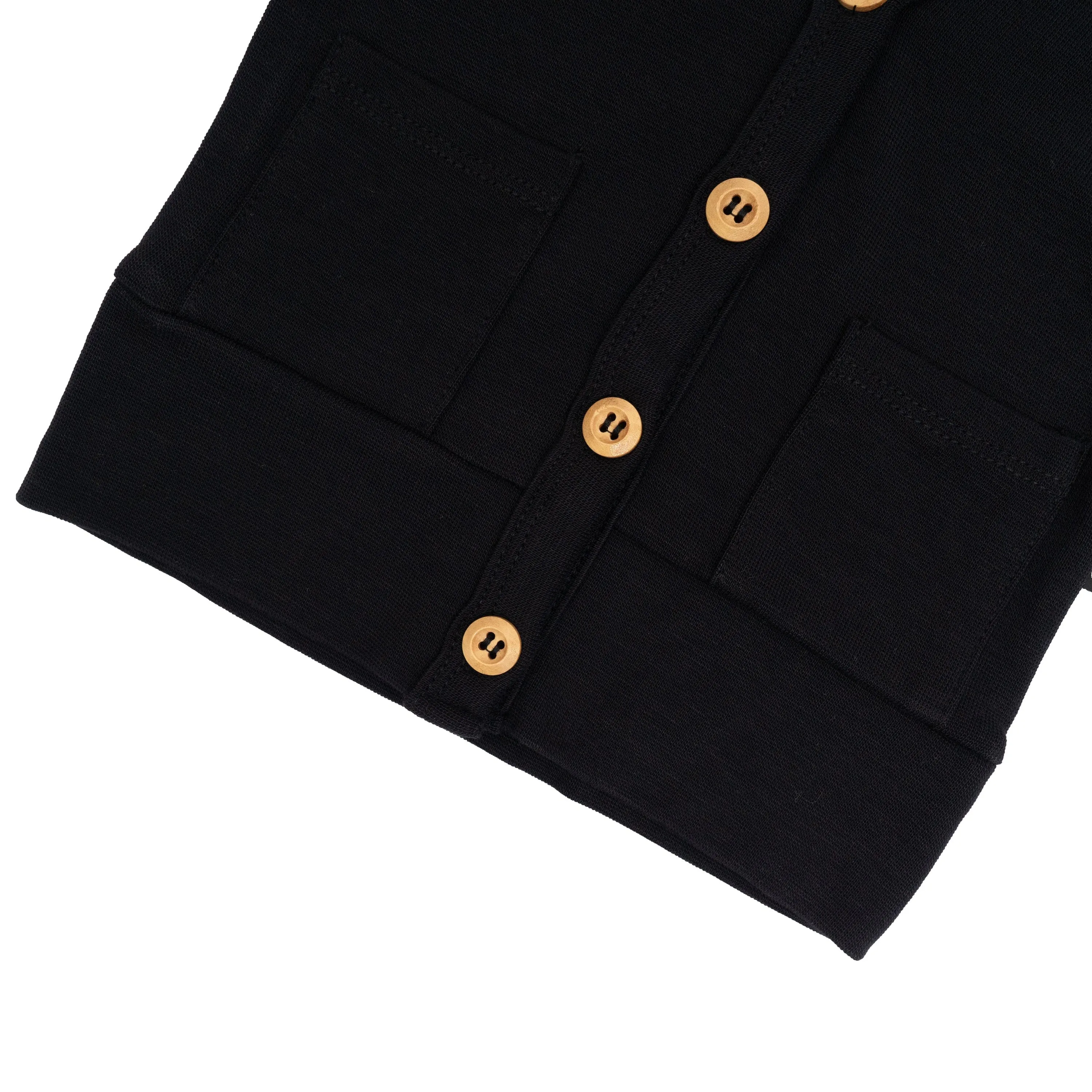 Bamboo Jersey Toddler Cardigan in Midnight