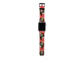 Basset Hound Soho Orange Apple Watch Strap