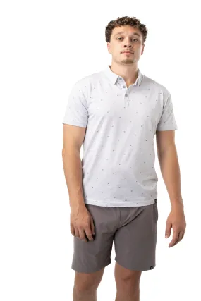 Bauer FLC Performance Printed Polo - Light Grey