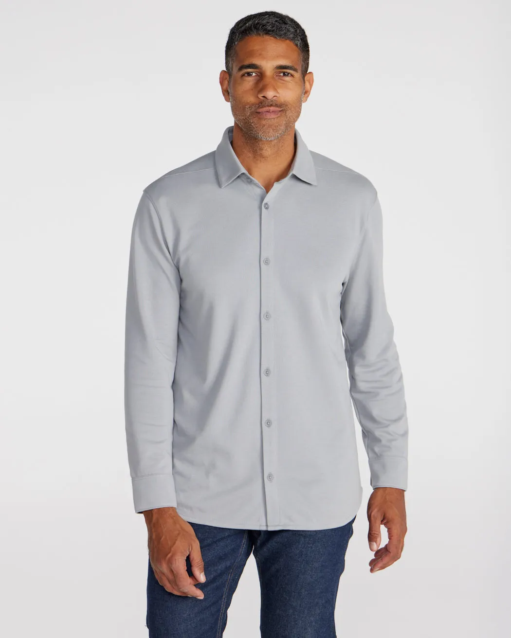 Bayside Oxford Long Sleeve Button Down