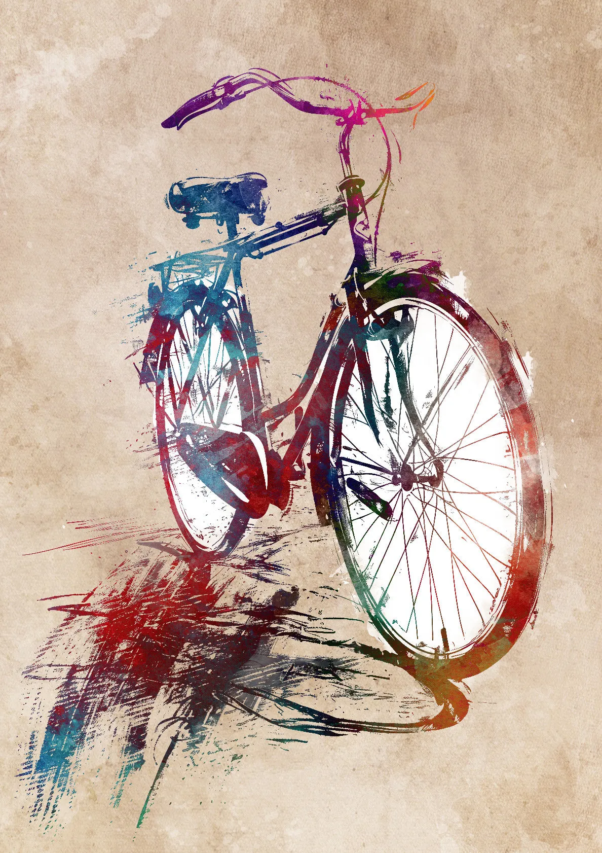 Bicycle sport art 1