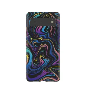 Black Galaxy Swirls Google Pixel 6 Case