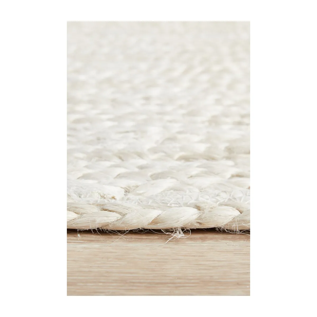 Bondi Rectangle Runner Rug (White)