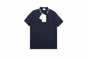 Burberry Polo Shirt with Striped Collar