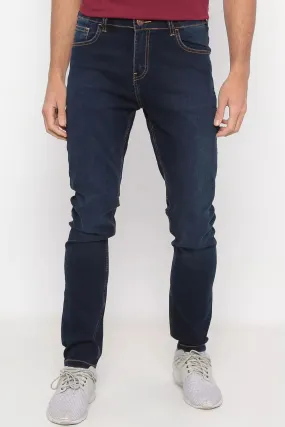 CALÇA JEANS SLIM DARK BLUE