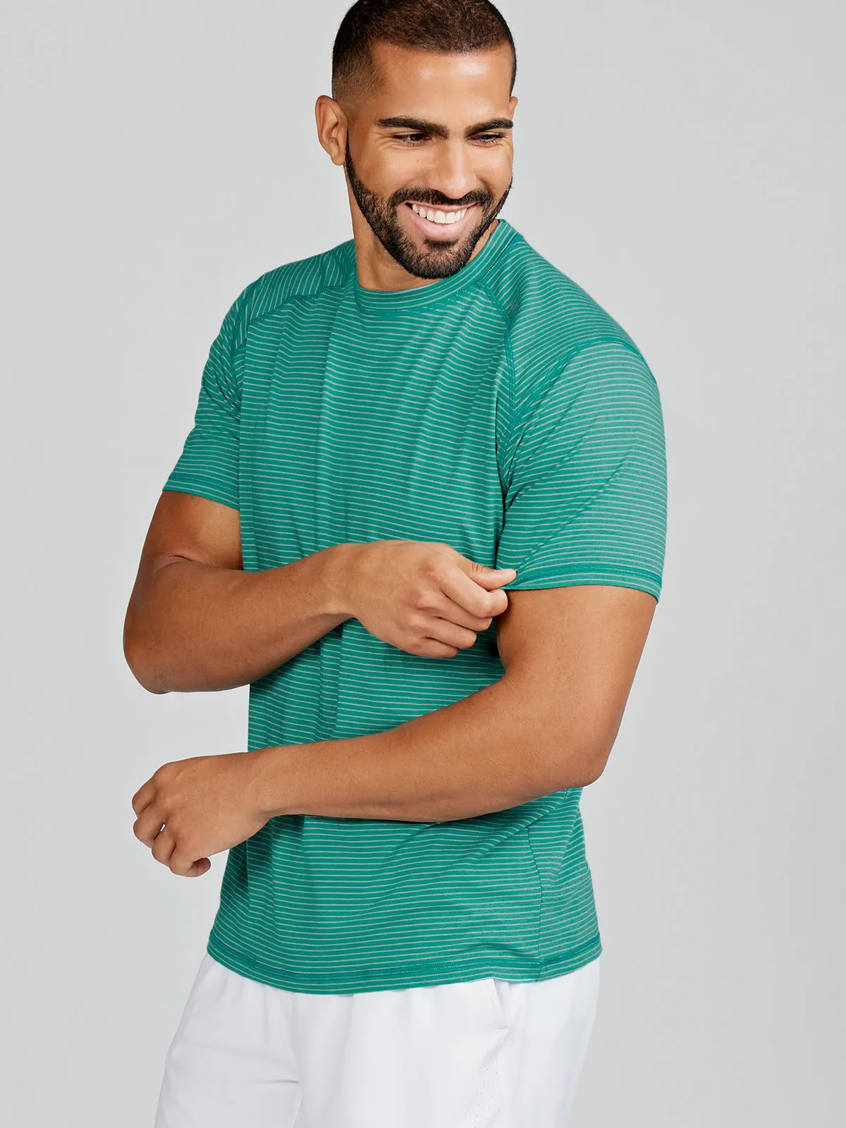 Carrollton Fitness T-Shirt - Mini Stripe