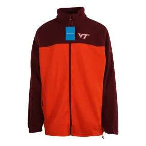 Columbia Men's Fleece Jacket CLG Flanker III Virginia Tech Hokies L/S (478)