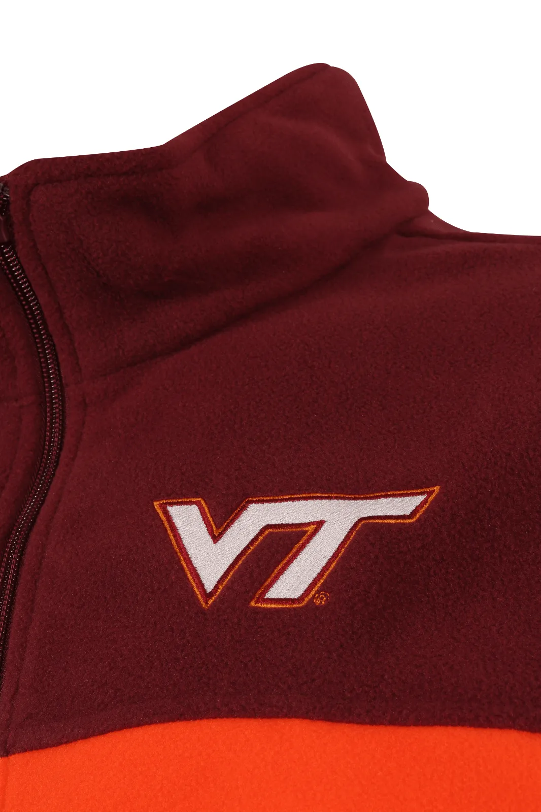 Columbia Men's Fleece Jacket CLG Flanker III Virginia Tech Hokies L/S (478)