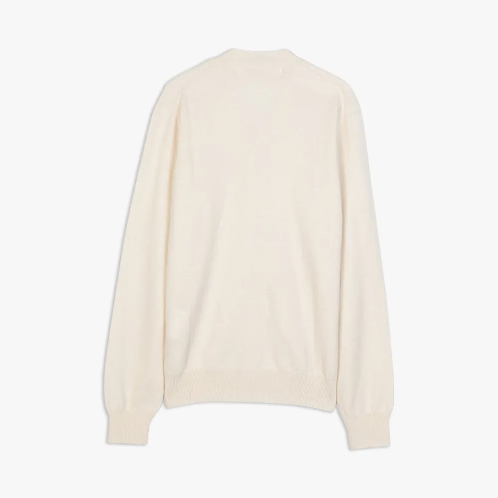 COMME des GARÇONS PLAY White Heart Cardigan / Natural