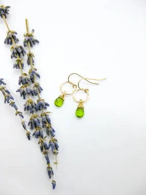 Daisy: Peridot Earrings - e731