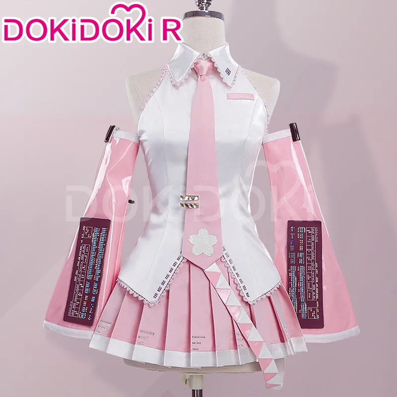 DokiDoki-R VSINGER Cosplay Sakura Official Suit Costume Pink Dress