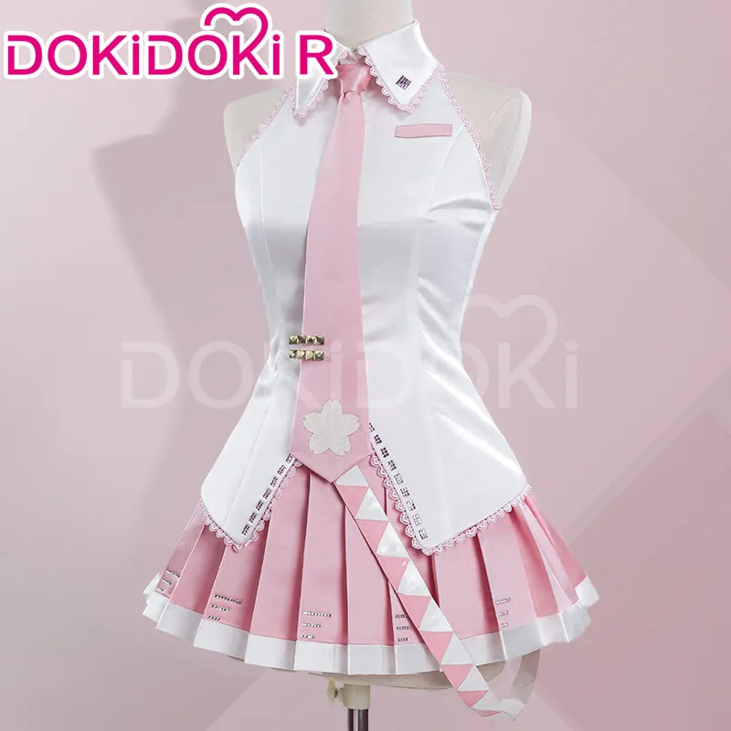 DokiDoki-R VSINGER Cosplay Sakura Official Suit Costume Pink Dress