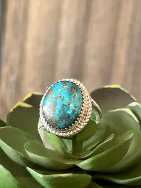 Earthy Turquoise Sterling Silver Ring