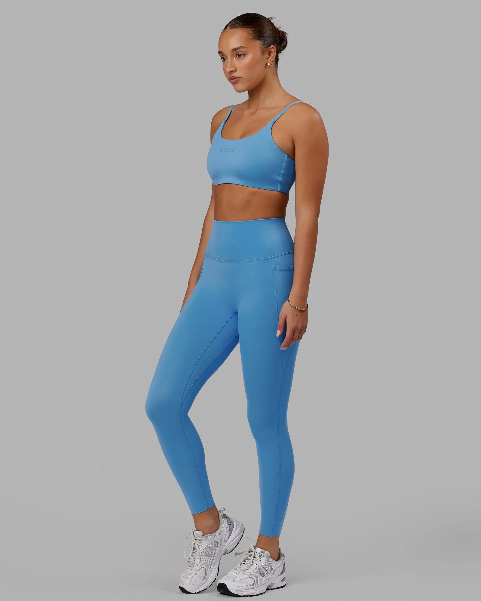 Elixir 7/8 Length Leggings With Pockets - Azure Blue