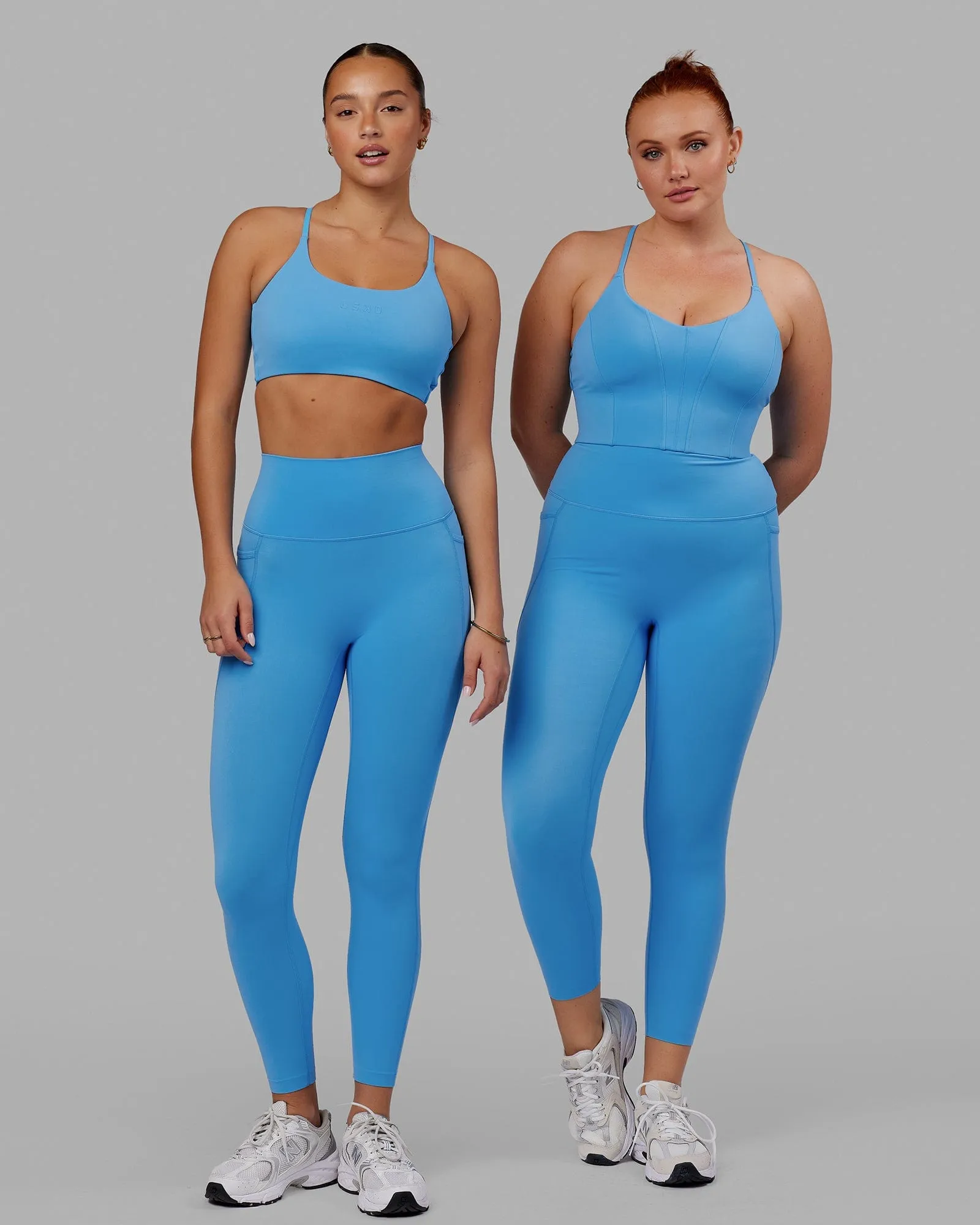 Elixir 7/8 Length Leggings With Pockets - Azure Blue