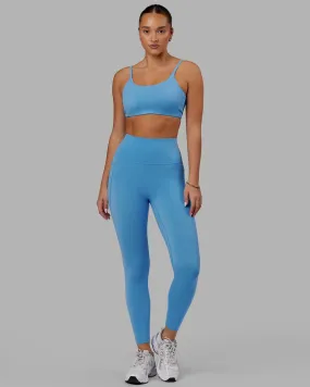 Elixir 7/8 Length Leggings With Pockets - Azure Blue