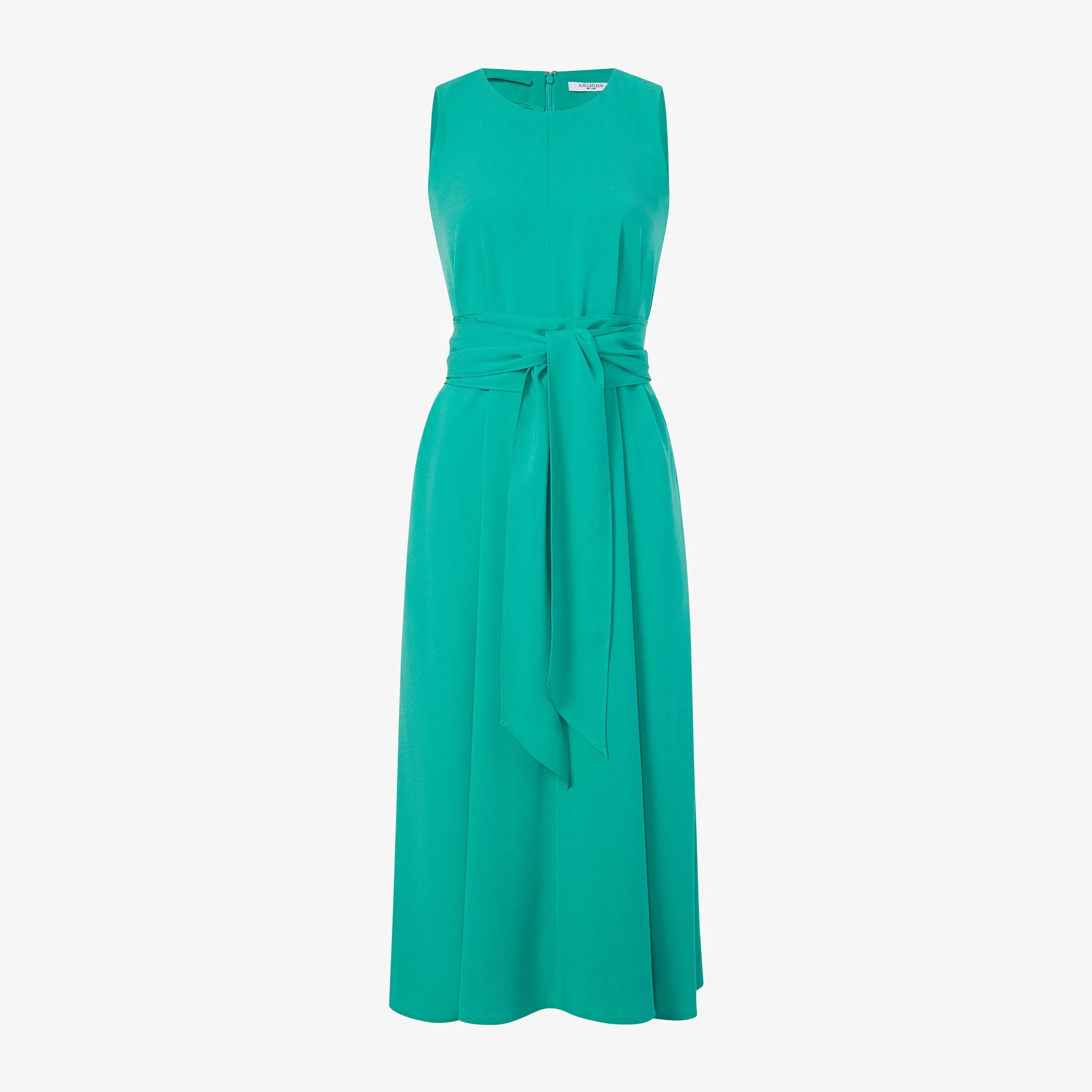 Fatima Dress - Eco Medium Crepe :: Tropical Green