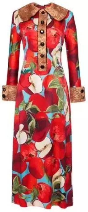 'Forbidden Fruit' Printed Dress