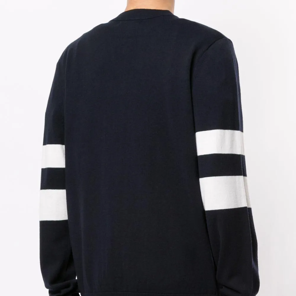 Fred Perry Tipped Sleeve Cardigan Navy