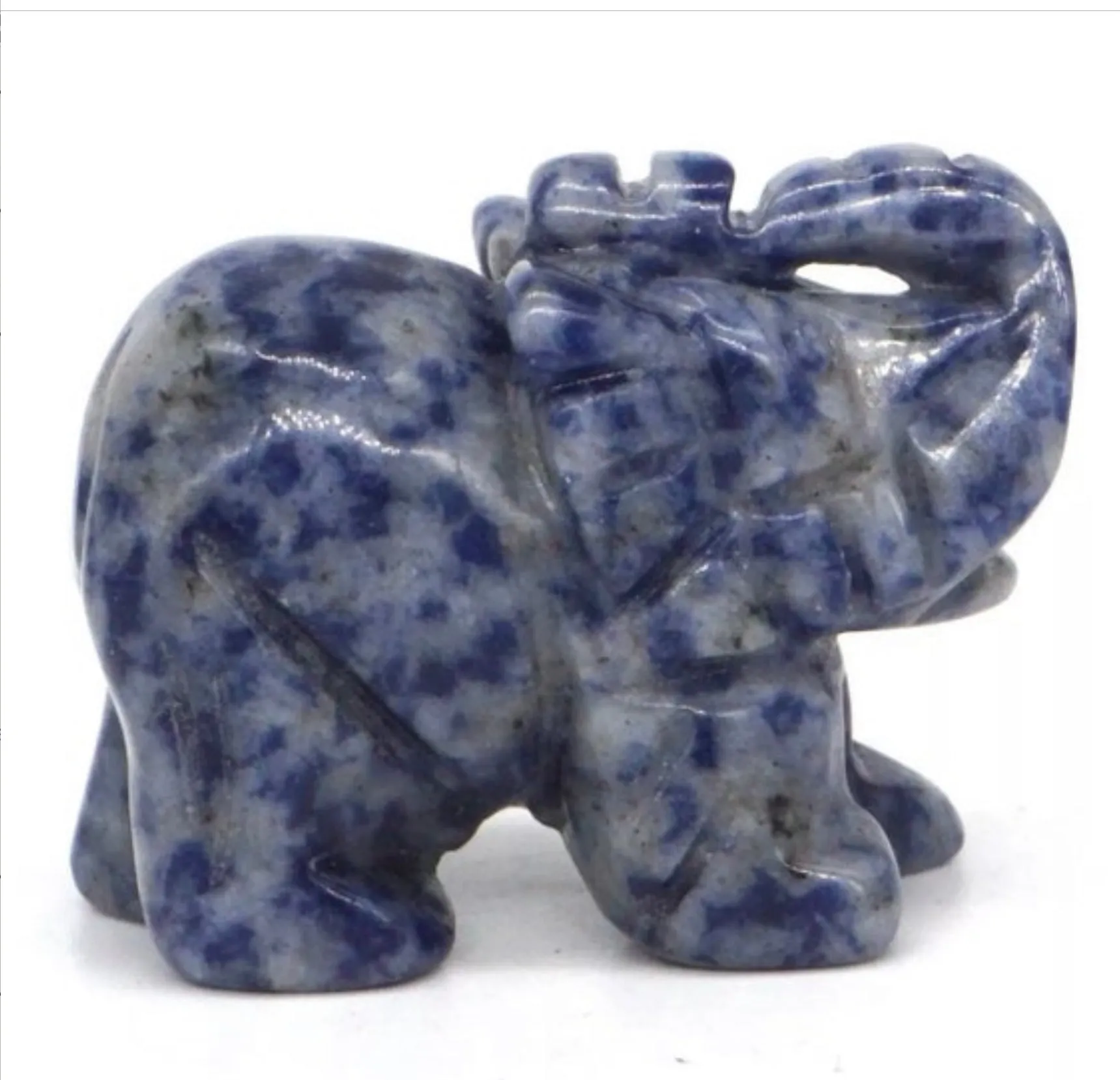 Gemstone Carved Elephants