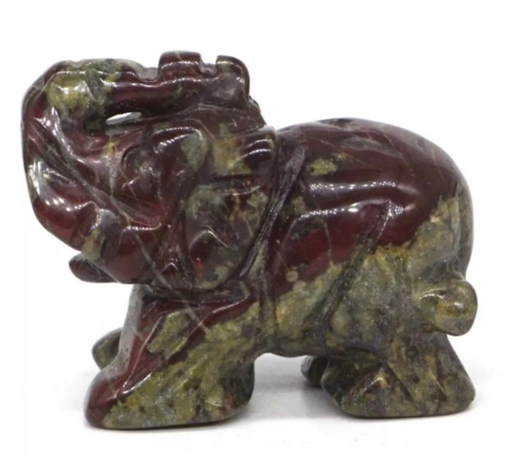 Gemstone Carved Elephants