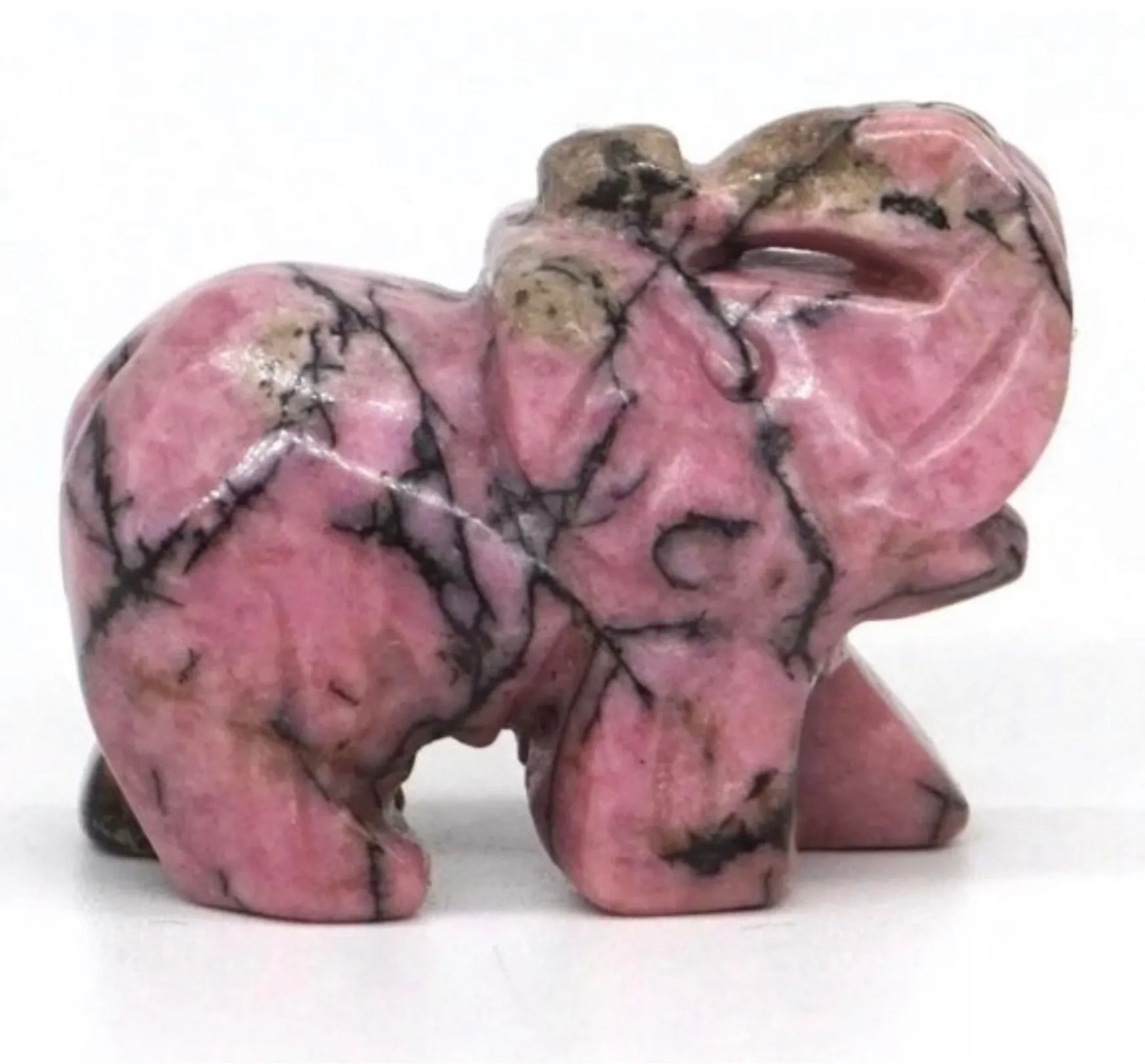 Gemstone Carved Elephants