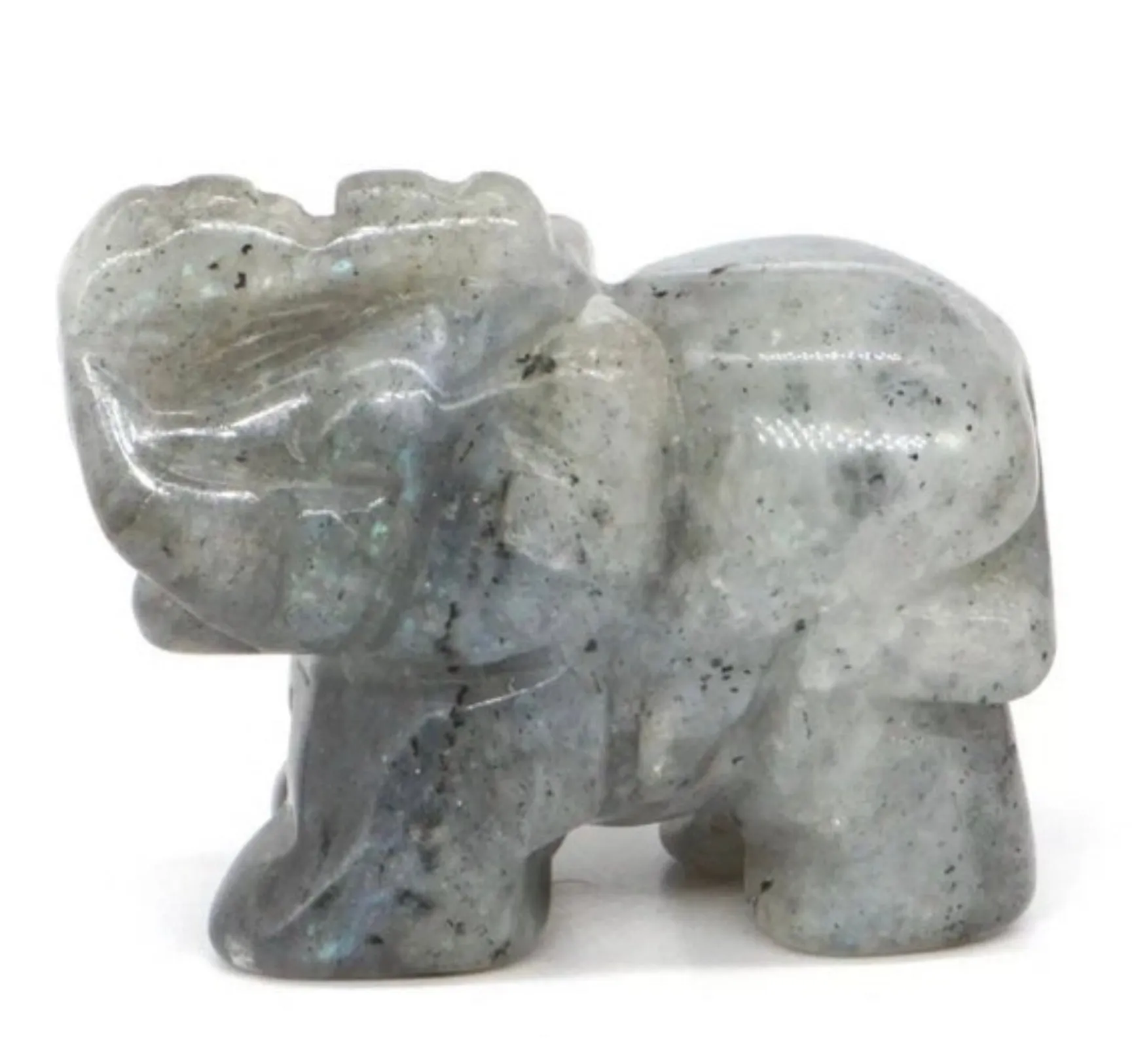 Gemstone Carved Elephants