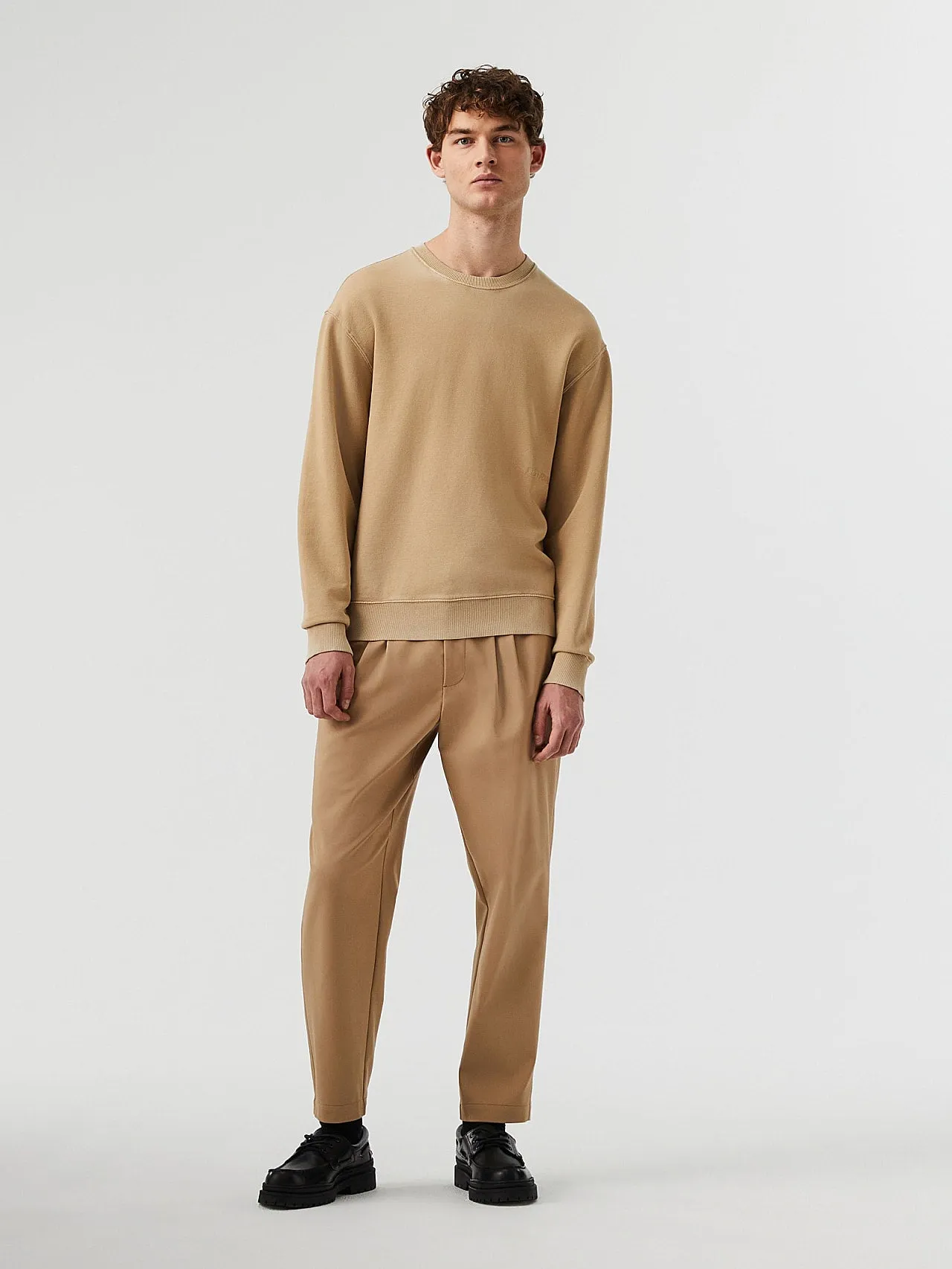 Gradient Crewneck Sweater SORENO V1.Y7.02 Brown / Beige