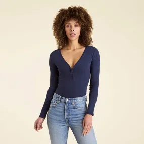 Hook & Eye Bodysuit | Navy