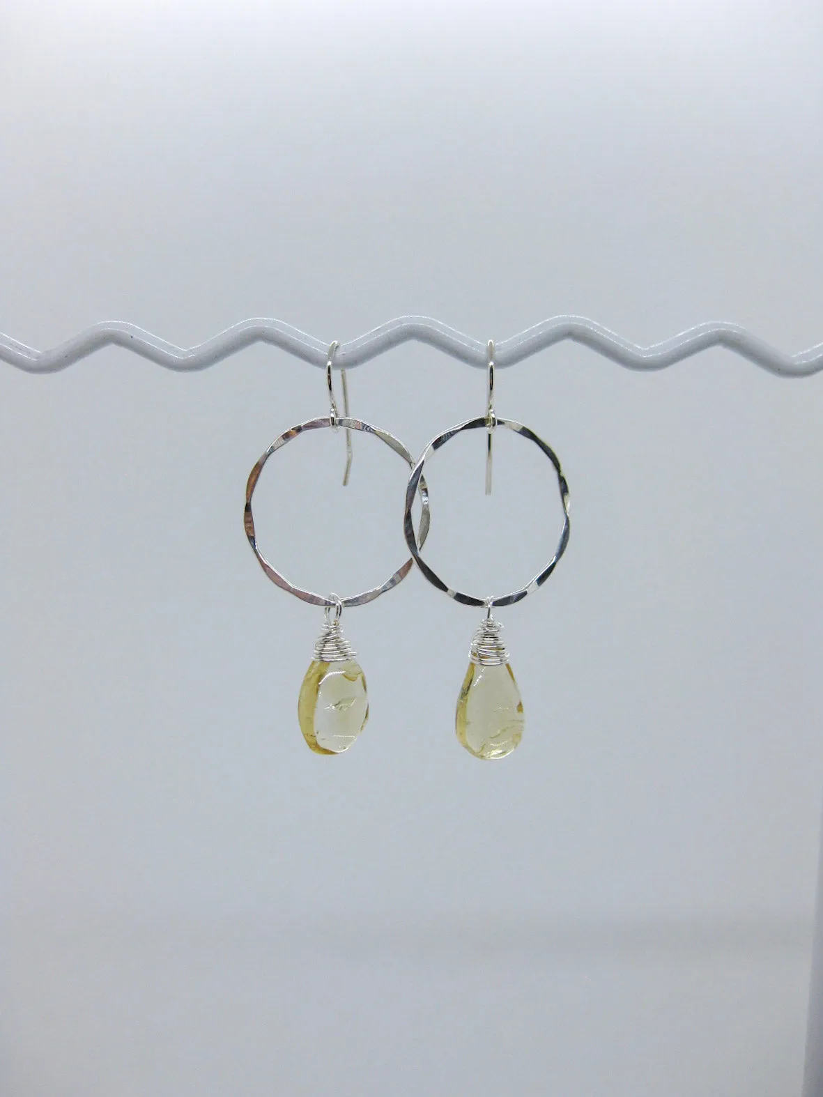 Iris: Citrine Earrings - e621