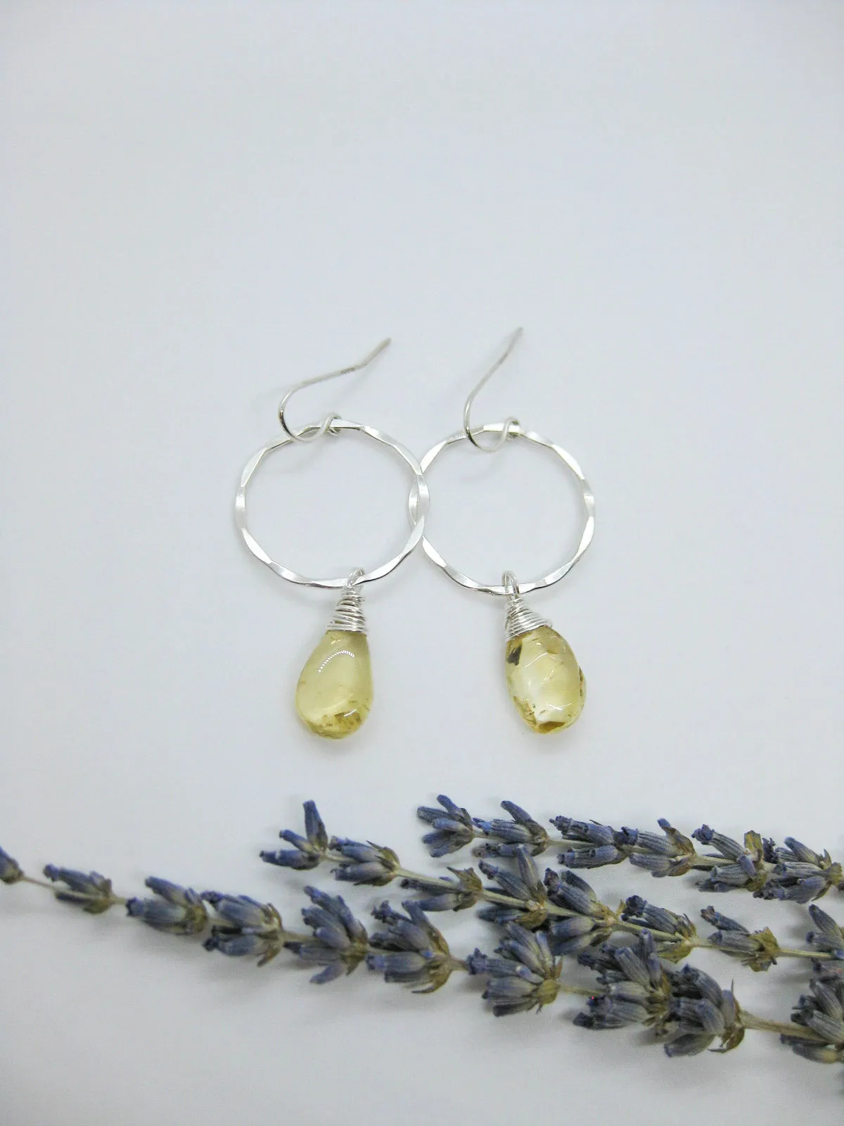 Iris: Citrine Earrings - e621