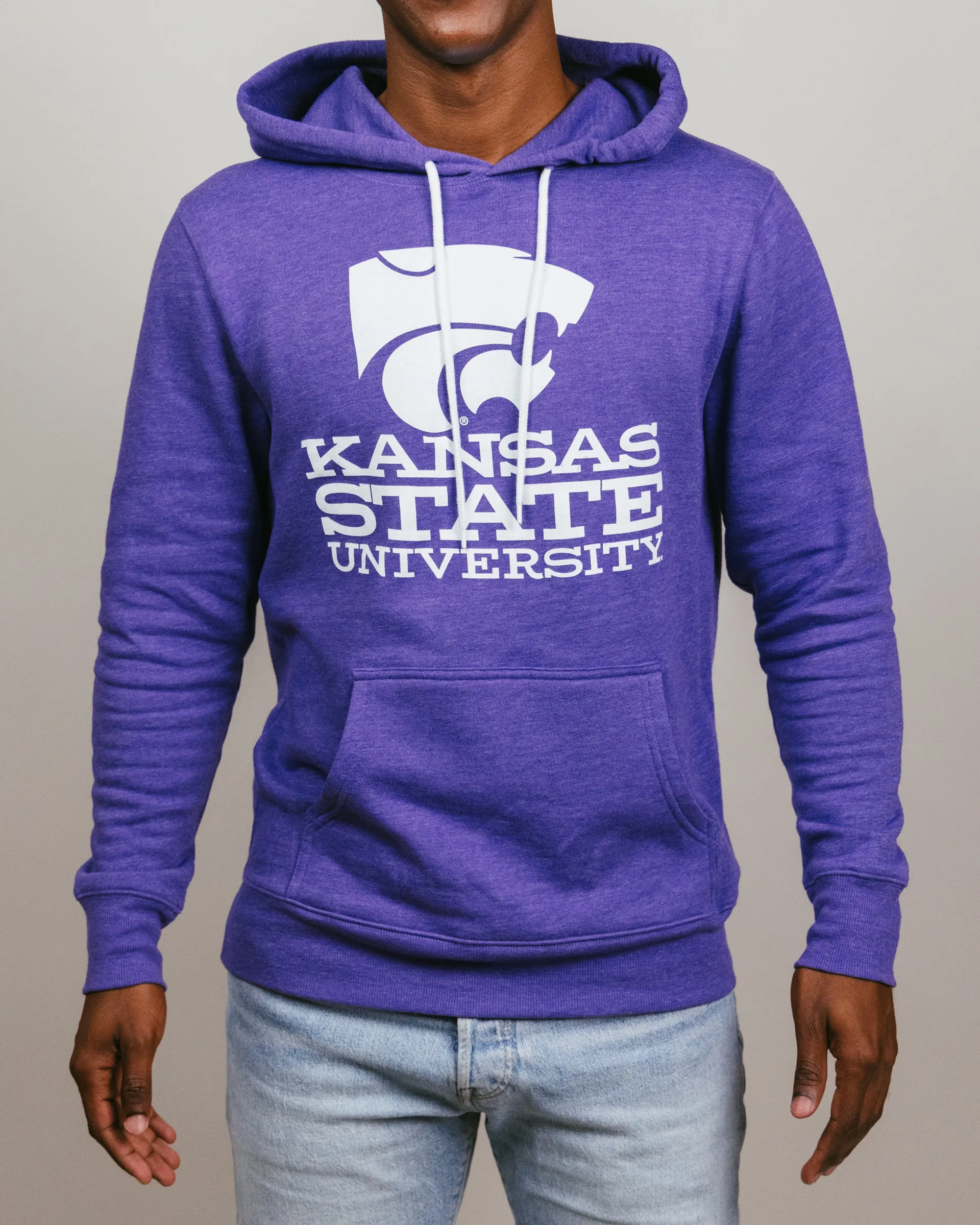 Kansas State Wildcats Stacked Purple Hoodie