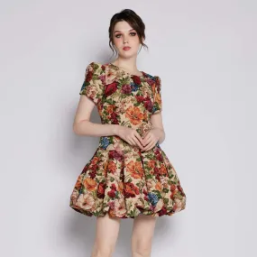 Kate Brocade Balloon Dress