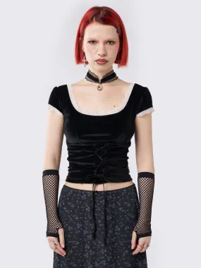 Laurel Velvet Corset Top