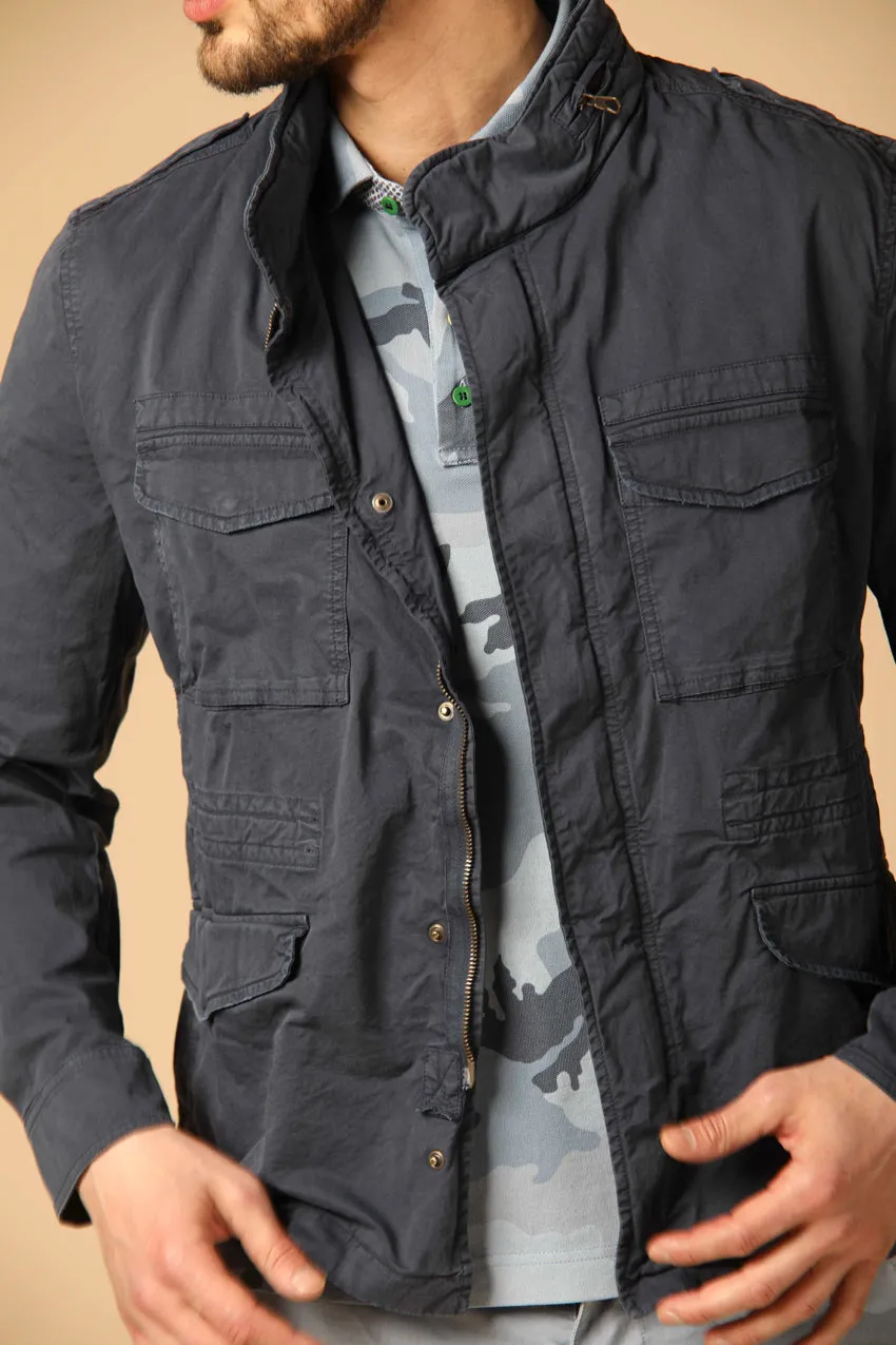 M74 Jacket field jacket uomo in twill di cotone stretch regular