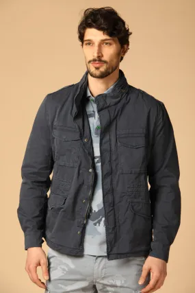 M74 Jacket field jacket uomo in twill di cotone stretch regular