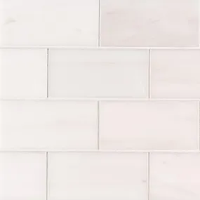 Marble Tile Collection Bianco Dolomite Subway 3"x6"