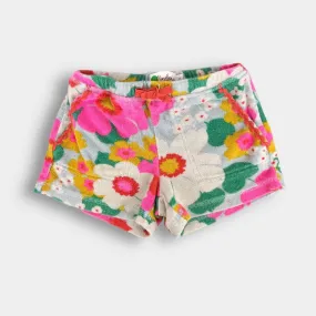 Mini Boden Floral Towelling Shorts 5T