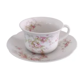 O & E G Oscar & Edgar Gutherz Cup and Saucer Porcelain China