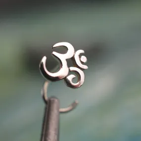 Ohm Yoga Meditation Nose Stud