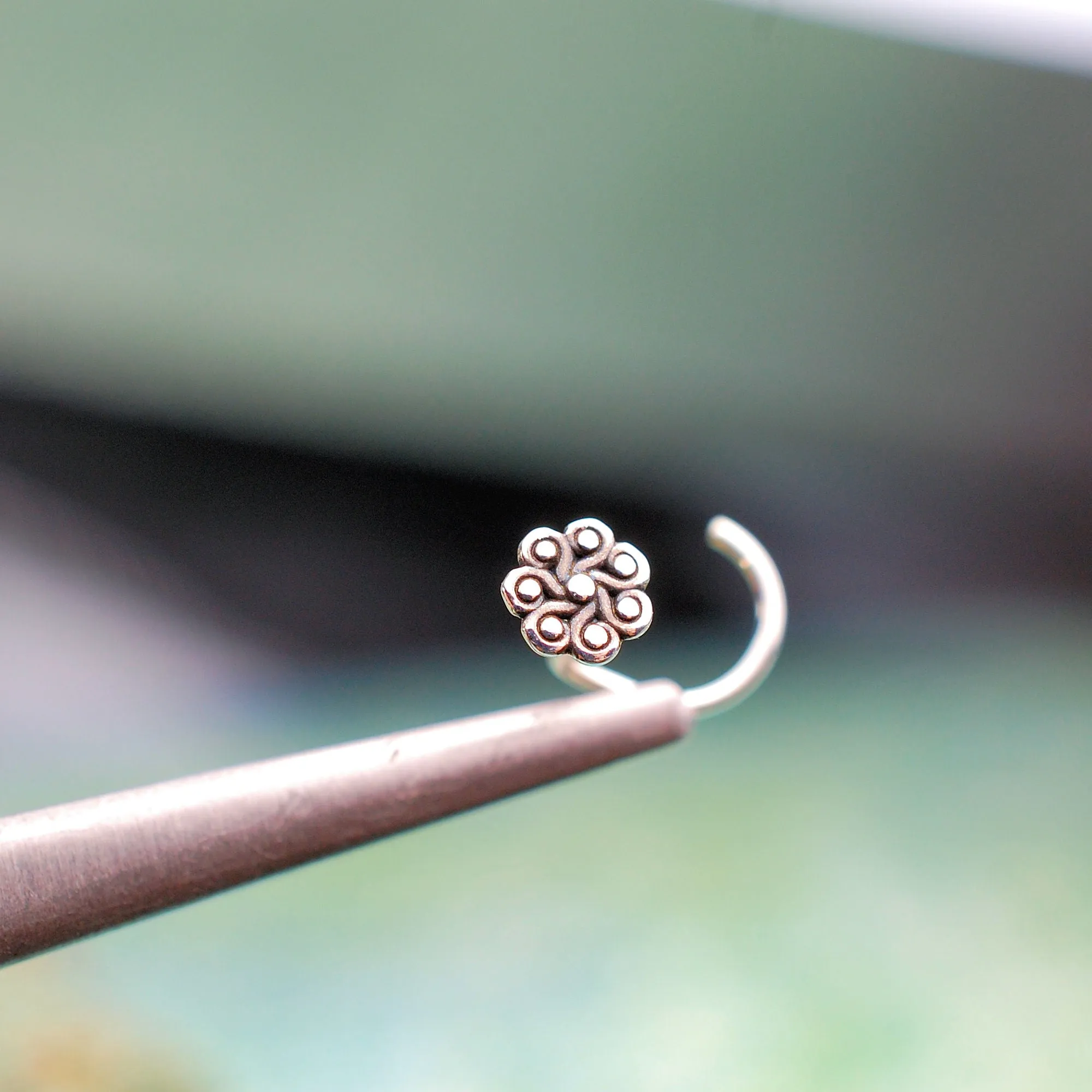 Paisley Sterling Silver Nose Stud